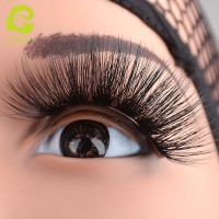 Wholesale Private Label 5D Faux Mink 25MM Eyelashes Vendor False Korean Silk Synthetic Eye Lash Own Brand Custom Packaging Box