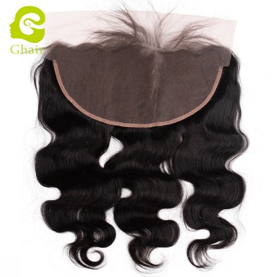 13*6 lace frontal  ear to ear natural color hair body wave hair piece