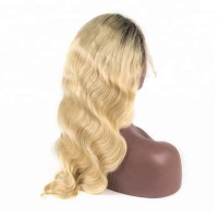 Long 1b/613 full lace wig for women blonde human hair full lace wig